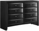 Elements International Emily Black Dresser -0