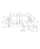 Monarch Specialties Inc. Fjord-15 Grey Sofa Lounger and Reversible Chaise-2