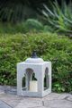 A & B Home Gray Cement Outdoor Lantern-4