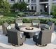 Homecrest™ Outdoor Living Customizable Edge Air Aluminum/Fabric Outdoor Armless Swivel Rocker Chat Chair-1