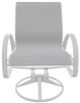 Telescope Casual Aruba Abalone/White Aluminum/Fabric Outdoor Sling Swivel Rocker-1