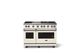 Viking® 5 Series 48" Pure White Pro Style Gas (NG) Range with Polished Chrome Trim-3
