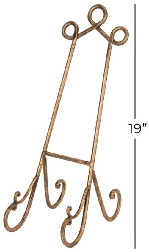 Deco Marche Gold 7" Scroll Display Easel-2