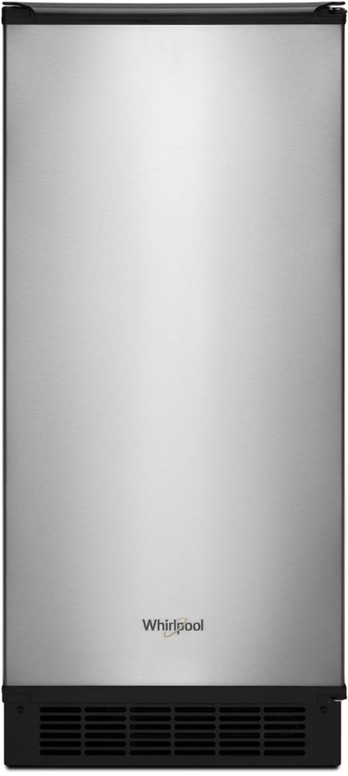 Whirlpool® 15" 25 lb. Stainless Steel Countertop Ice Maker-0