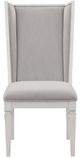 ACME Furniture 2-Piece Katia Light Gray/Weathered White Hostess Chair Set-4