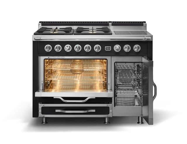 Viking® Tuscany 48" Onyx Pro Style Dual Fuel Range with 2 Induction-1