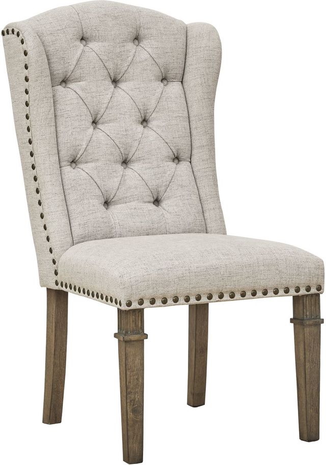 Signature Design by Ashley® Markenburg Beige/Brown Upholstered Dining Chair-0