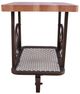ACME Furniture Francie Oak End Table with Antique Gray Base-4