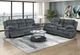 Homelegance® Goodland Dark Gray Double Manual Reclining Sofa-1