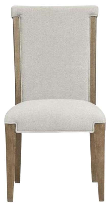 Magnussen Home® Plum Creek Elite Dove/Sierra Brown Upholstered Dining Side Chair-2
