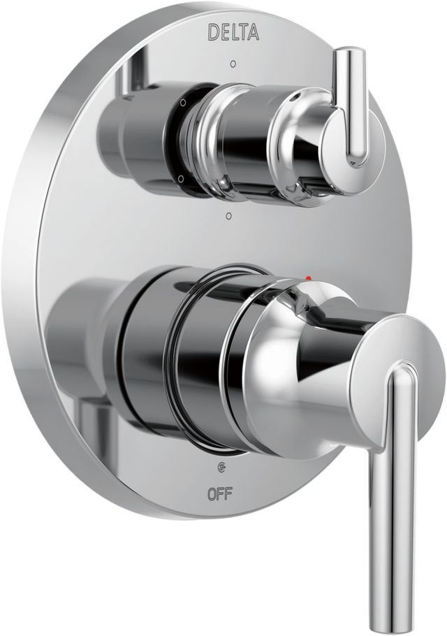 Delta Trinsic® Monitor® 14 Series Chrome 2-Handle Valve Trim with 6-Setting Integrated Diverter-0