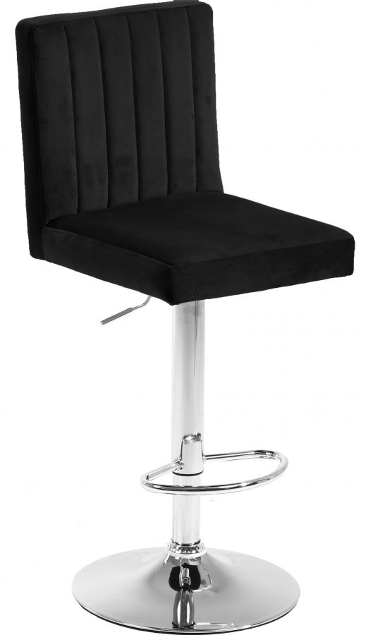 Meridian Furniture Joel Black Velvet Adjustable Stool-0