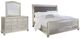 Signature Design by Ashley® Coralayne 3-Piece Silver King Sleigh Bed Set-0