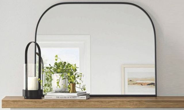 Decor-Rest® Furniture LTD Arch Black Wall Mirror-1
