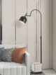 Cal® Lighting & Accessories Beaumont Black/White Metal Floor Lamp With Cement Base-1