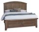 Vaughan-Bassett Woodbridge Dark Cashmere Arched King Panel Storage Bed-0