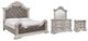 Signature Design by Ashley® Bruchandi 4-Piece Antique White King Upholstered Panel Bedroom Set-0
