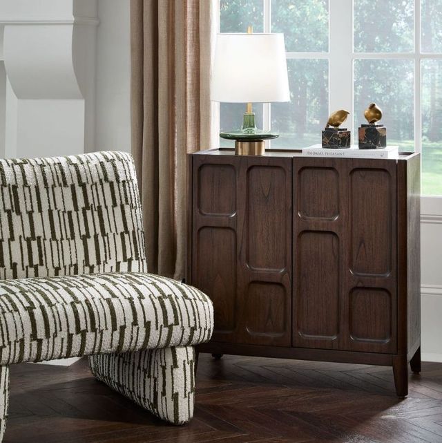 Uttermost® On The Block Dark Walnut 2-Door Cabinet-1