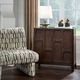 Uttermost® On The Block Dark Walnut 2-Door Cabinet-1
