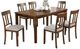 Furniture of America® Medford 7-Piece Beige/Walnut Dining Table set-0