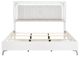 Homelegance® Ripple High Gloss White California King Panel Bed-3