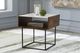 Signature Design by Ashley® Rusitori White Top Brown End Table with Black Base-3