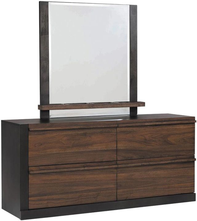 Coaster® Azalia 5-Piece Black/Walnut Queen Bedroom Set-2