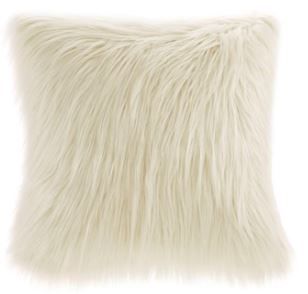 Olliix by Madison Park Edina Natural Faux Fur Square Pillow-0