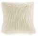 Olliix by Madison Park Edina Natural Faux Fur Square Pillow-0