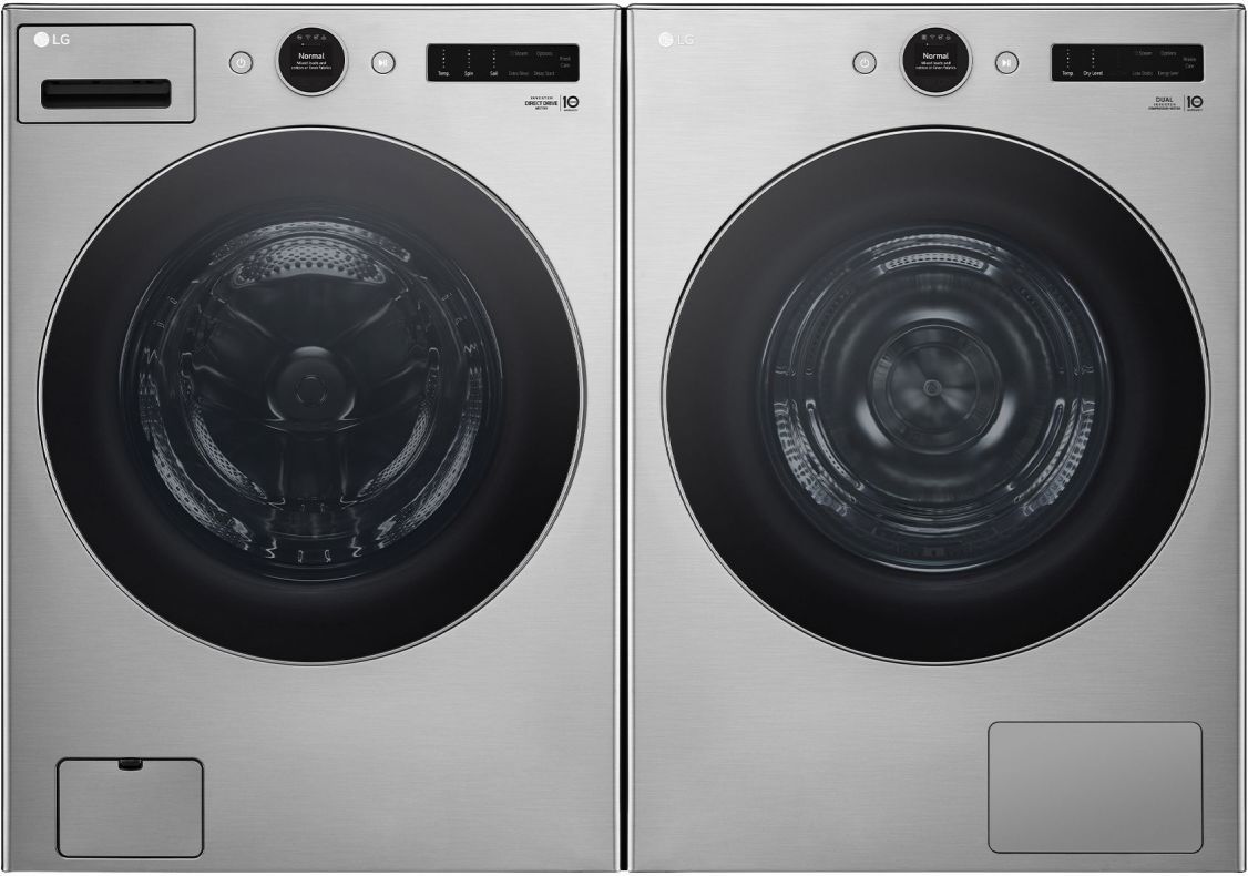 LG Graphite Steel Front Load Laundry Pair