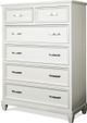 Riverside Furniture Osborne Winter White 6-Drawer Chest-1