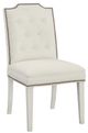 Fairfield® Customizable Entree Dining Empire Short Back Tufted Dining Chair with Linen Legs-0
