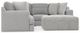 Jackson Furniture Logan 3-Piece Gray L-Shape Sectional-1
