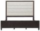 Pulaski™ West End Loft Dark Tuxedo/White Queen Upholstered Panel Bed-1