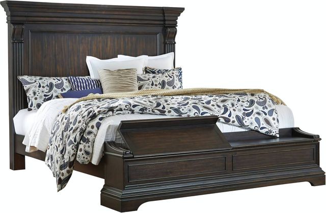 Pulaski™ Caldwell Brown Queen Storage Bed-1
