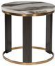Signature Design by Ashley® Jazmore Brown End Table with Brass Base-2