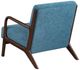 Coaster® Foster Cappuccino/Peacock Blue Accent Chair-4