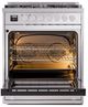 Ilve® Professional Plus II Series 30" Stainless Steel Pro Style Dual Fuel Range-4