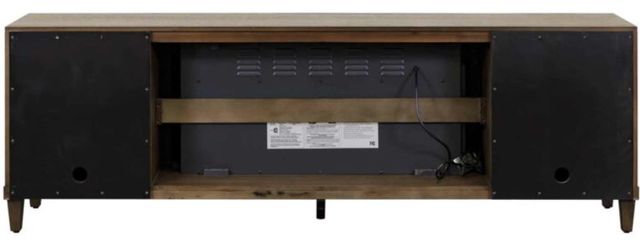 Martin Furniture Stellar Dark Brown/White 81" Fireplace TV Stand-3