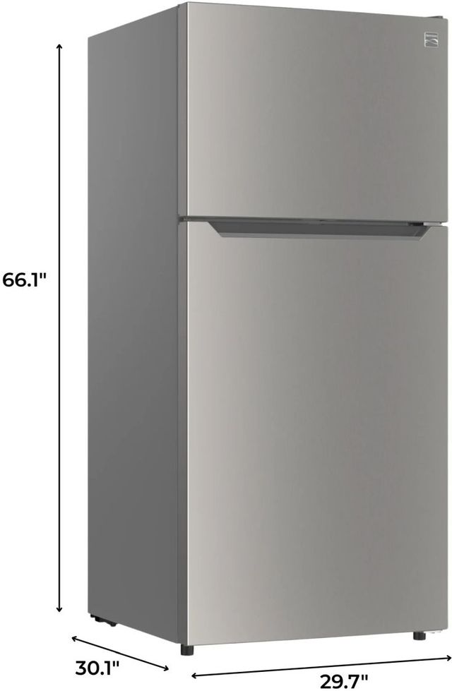 Kenmore 30'' 18.1 Cu. Ft. Fingerprint Resistant Stainless Steel Look Top Freezer Refrigerator-4