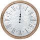 A & B Home Brown/Gray Grant Oversized Wall Clock-0
