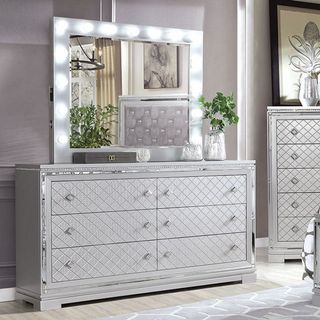 Furniture of America® Belleterre Silver Dresser