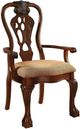 Furniture of America® Georgetown 2-Piece Beige/Cherry Arm Chair Set-0