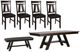 Liberty Furniture Lawson 6-Piece Dark Espresso/Light Espresso Dining Set-0
