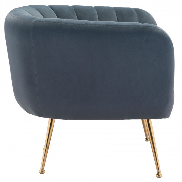 Zuo® Modern Deco Gray/Gold Accent Chair-1