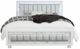 Global Furniture USA Santorini Metallic White Queen Panel Bed-1