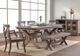 Urban Collections by Yutzy Woodworking Cross Trestle Driftwood/Wormy Maple 44" Dining Bench-1