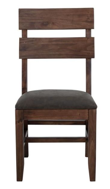 International Furniture Direct Parota 2-Piece Brown Dining Side Chair Set-2