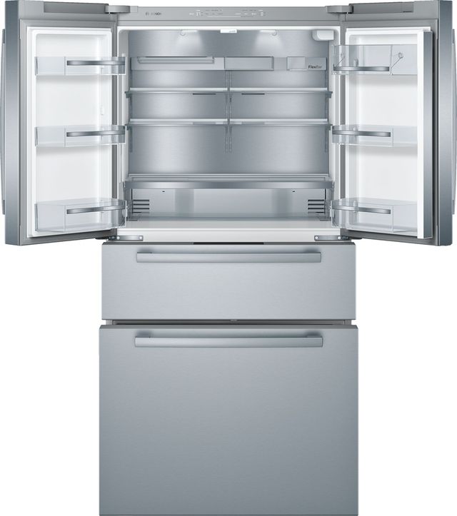 Bosch 800 Series 36" 20.5 Cu. Ft. Stainless Steel Counter Depth French Door Refrigerator-1