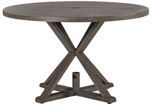 Lane Venture® Mystic Harbor French Grey 48" Round Dining Table-0